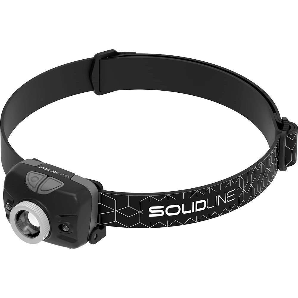 Solidline SH3 LED fejlámpa, fókusz, hand on/off, 3 x AAA, 300/180/100/20 lm (bliszteres) termék fő termékképe