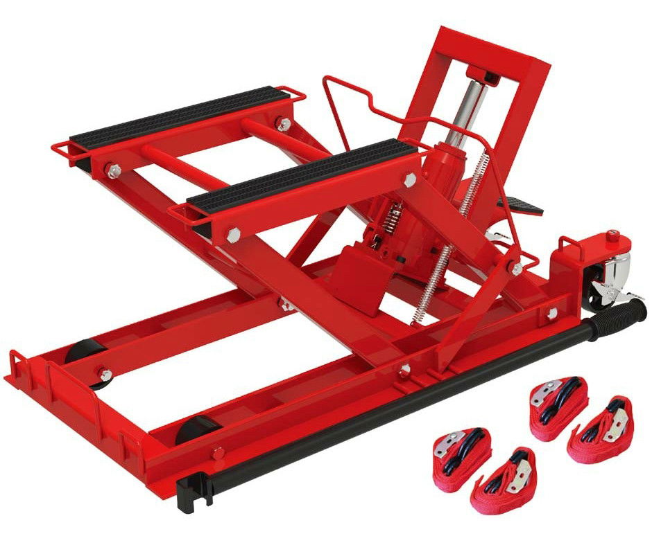 Torin Big Red T66751-CE motorkerékpár és quad szerelő / emelő állvány, hidraulikus, 400 kg-ig termék fő termékképe